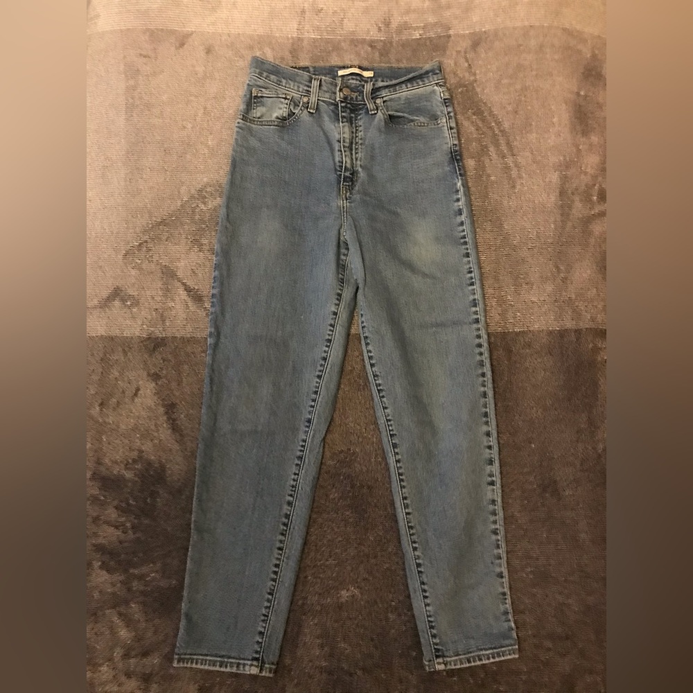 Levi’s high waisted taper jeans